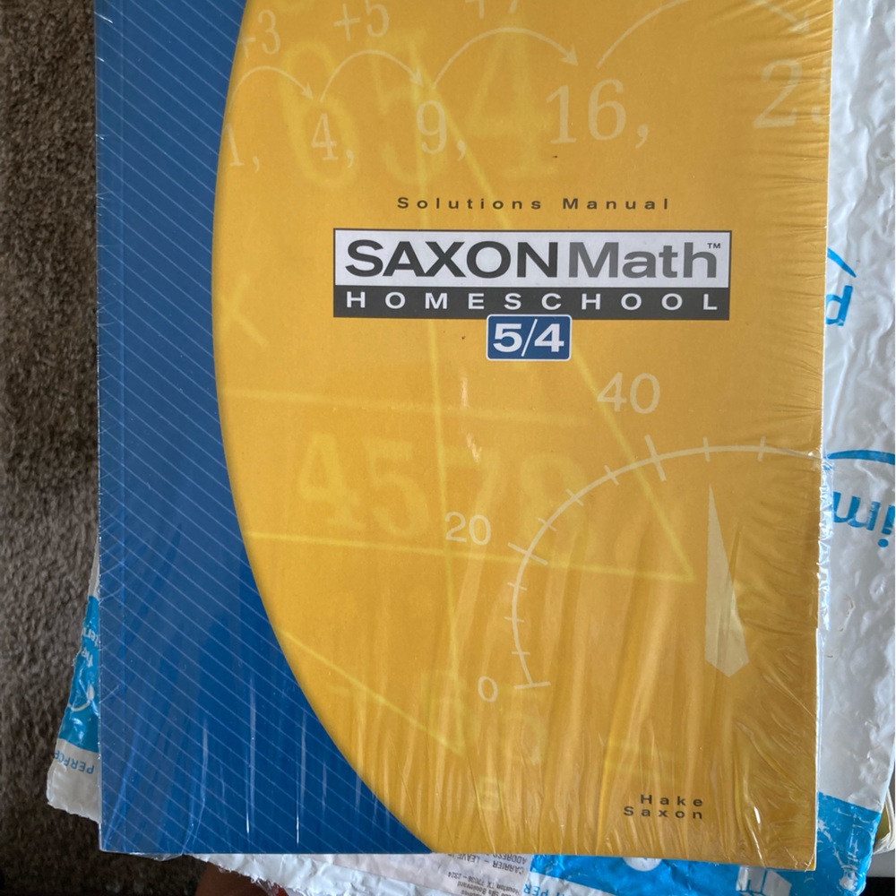 Solutions manual Saxon Math 5/4